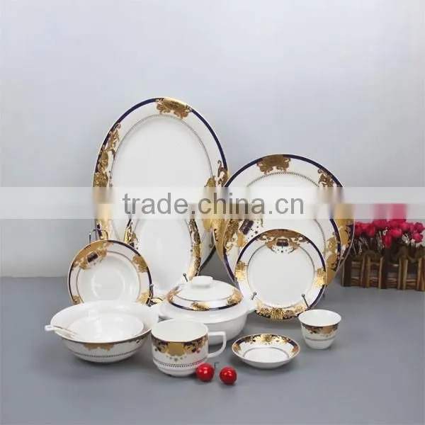 royal bone china dinnerware sets, luxury design dinnerware bulk buy from china