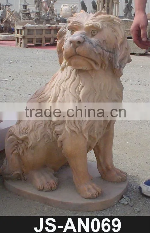 White marble Fu Dog