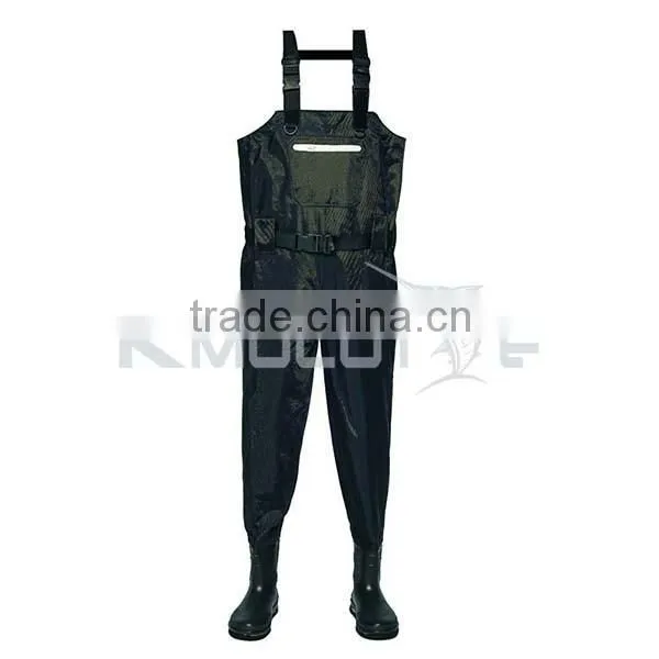 Kmucutie CHN-81206T latest style fishing waders brethable nylon fabric fishing suit