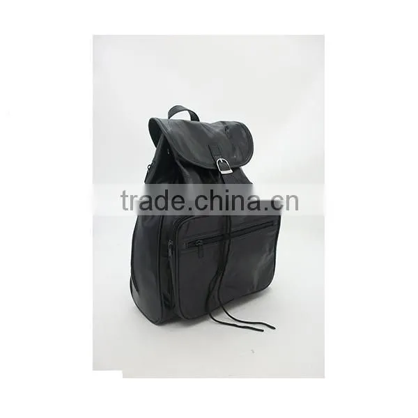 Pu lambskin cheap plain backpack for girl, leather backpack cheap