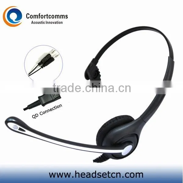 Monaural call center 3.5mm headset for personal computer and laptop HSM-600NPQDJ3.5D