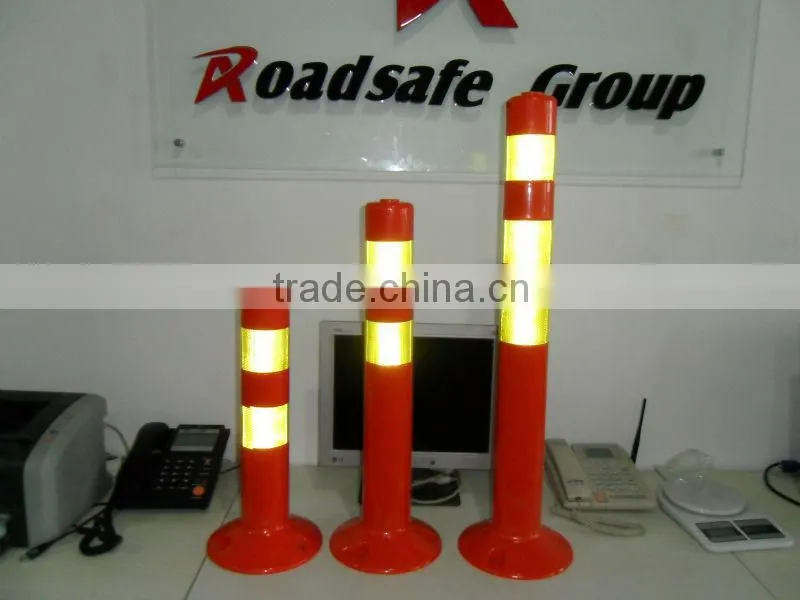 Highway reflective guide post Flexible Spring post road delineators
