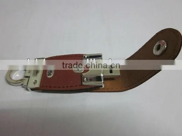 USB flash leather with engraved LOGO