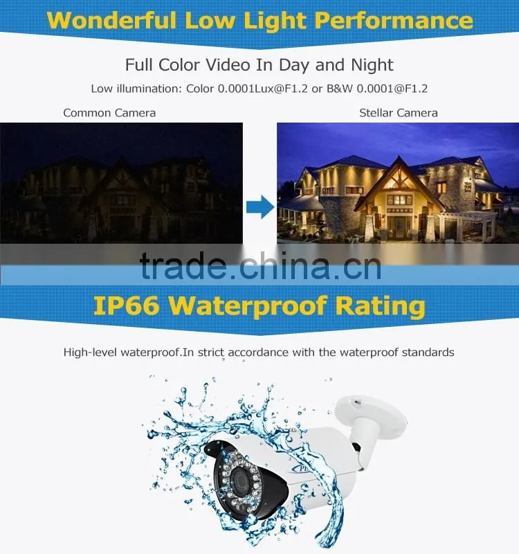 IP camera bullet waterproof outdoor 3 megapixel night vision camera