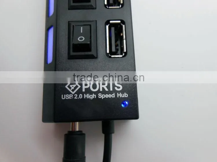 Computer 2.0 Hi-speed 4 Port Usb Hub Support 500GB HDD