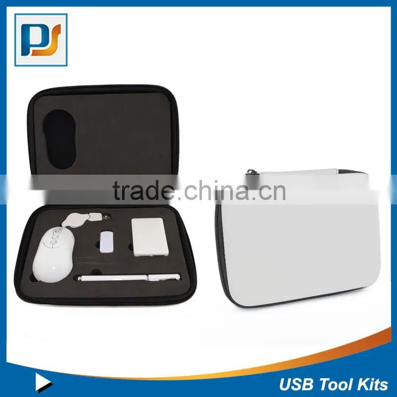 USB LAPTOP / PC accessory travel kit in zip case, Accessory IT Travel Kit, Laptop Accessory Compact Gift Set