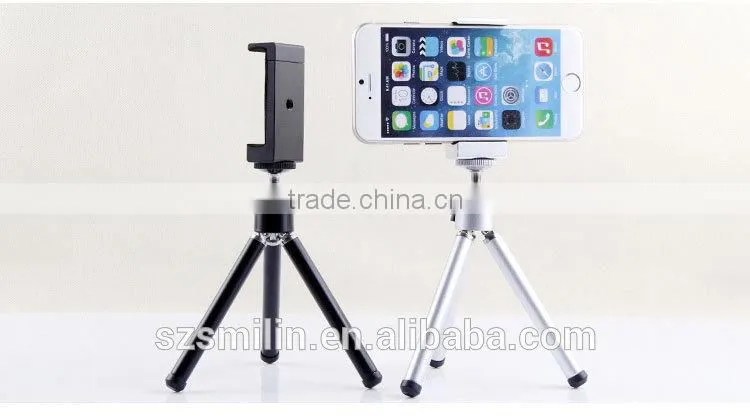 No Patent amazon bestselling Strectchable Universal Metal Cell Phone Mount Adapters for iPhone Mount,Samsung Tripod Adapter