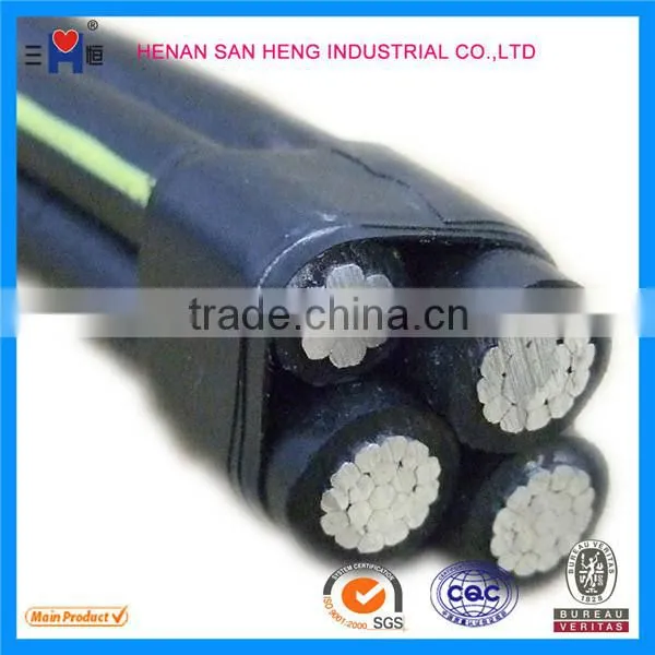 XLPE PE PVC Insulation Material and Aluminum Alloy AAAC Aluminum AAC Conductor Material Low voltage twisted abc cable