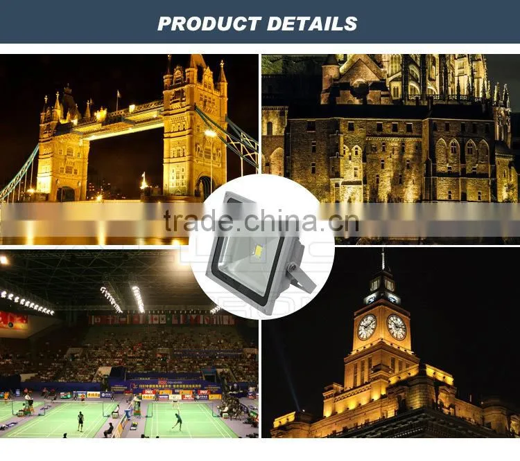 High waterproof cob aluminum 50w led rgb flood light