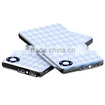 Universal 8000mAh polymer power banks with dual USB Output for smartphone, Laptop, Tablet PC