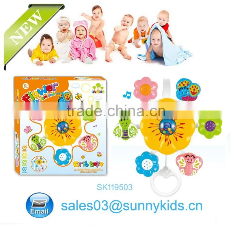 Wholesale Electronic Music Baby Hang Bed Baby Rattles Plastic Baby Ring