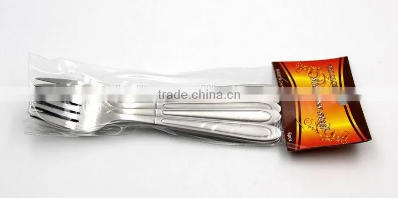 Best metal stainless steel fork with simple pattern in the restaurant
