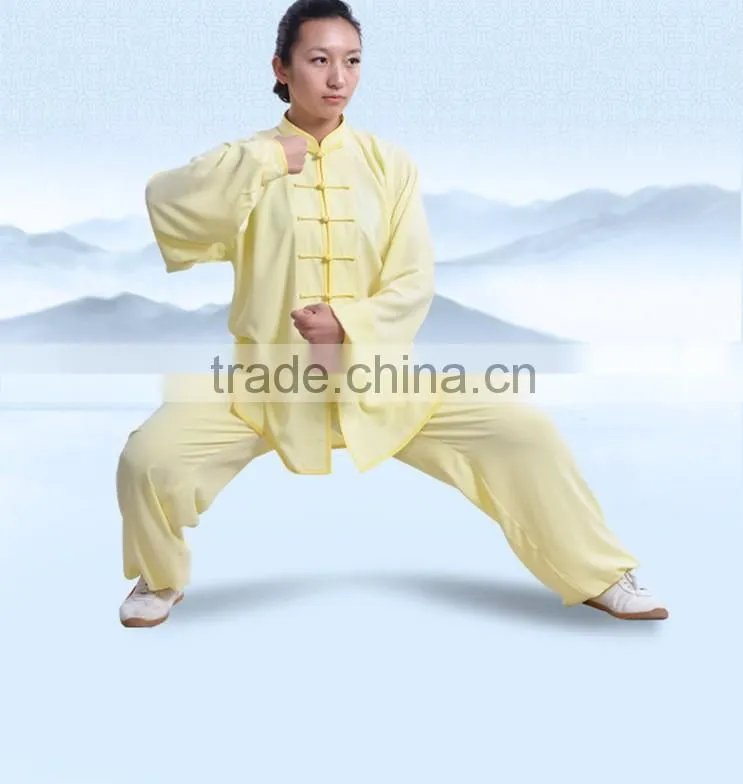 Custom Made Tai Chi suits Cotton Silk Wu Shu clothes Kung Fu Uniform Morning Exercise Martial Arts Performance Wear