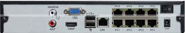New Offer! 8CH POE NVR , Support Onvif; Third-party IP cameras Supported. 3G, WIFI, Support 15 x digital zoom in preview