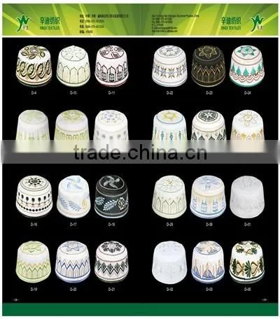 Factory direct sale cheap embroidery Muslim cap