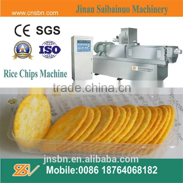 stainless steel automatic rice crunch making plant