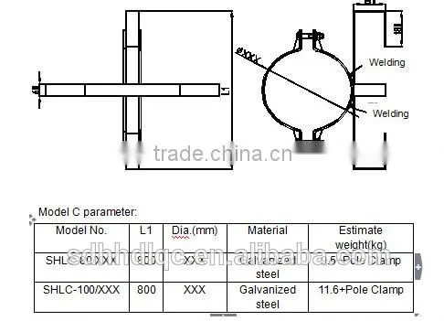 Power accessories for ADSS&OPGW/Cable storage assembly for pole