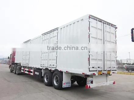 High quality wing transport truck trailer for carrying home appliances, textiles, and building materials
