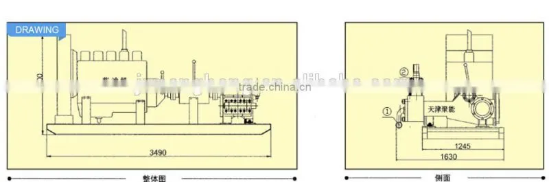 High Pressure Diesel Engine Gearbox Slurry Pump