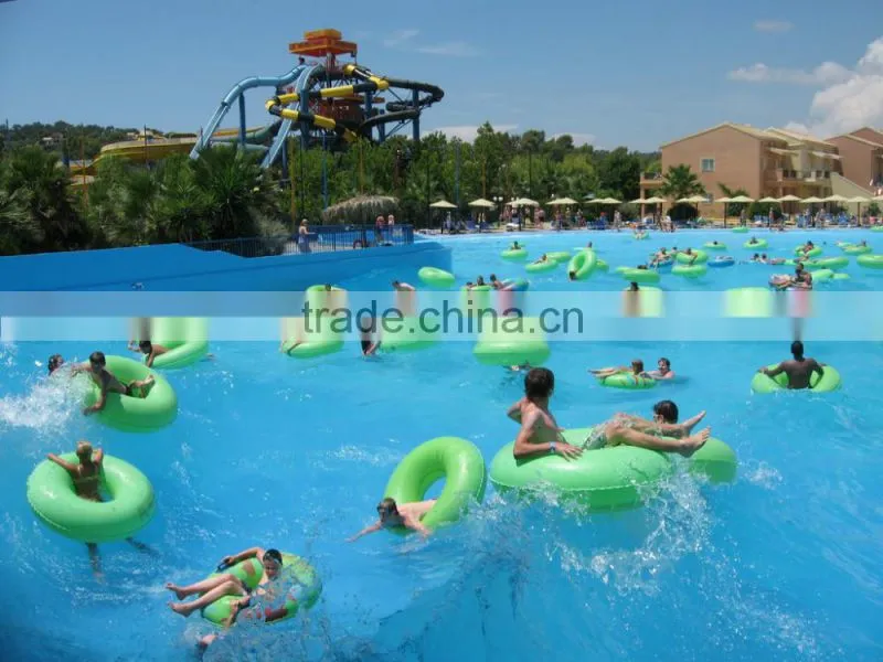 Water Park Popular Amusement Fiberglass Wave Pool Slide