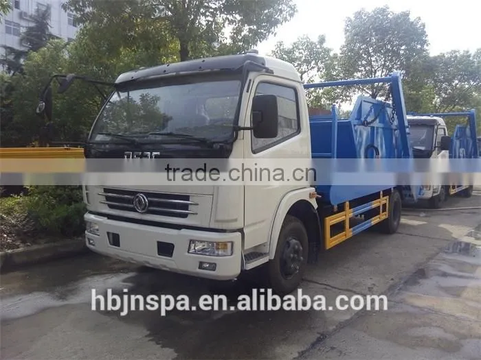 good price Dongfeng 8cbm swing arm garbage truck