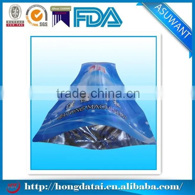 Special shaped stand up plastic bags for machine element