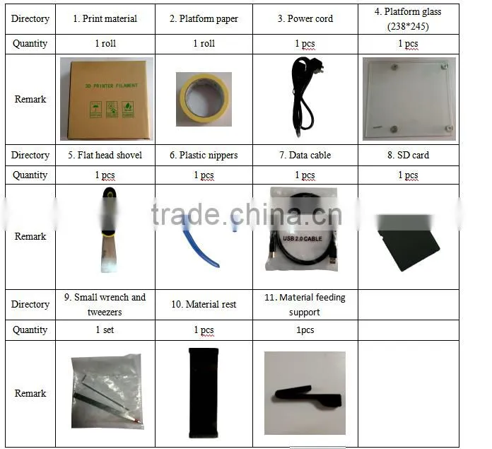 China Wholesale 3d metal printer kit with large build size and touch screen