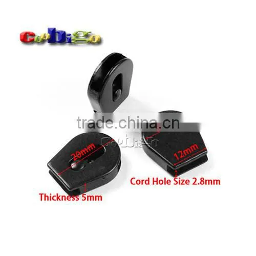 Cord Lock Ends Stopper Drawstring Sliding Plastic Wheel Pull-Strings Works Well For Shoe Cloth Bag #FLS094