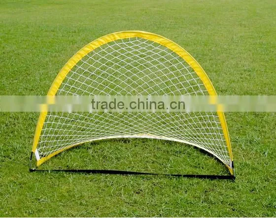 4 feet foldable and portable fiberglass pop-up soccer training goal set
