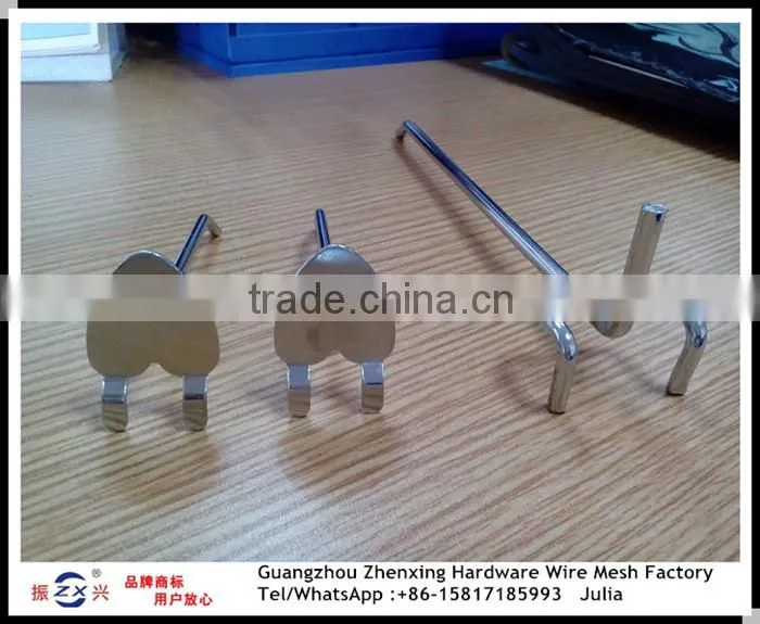 Hot Promotion single cardboard display chrome hook ZX-GG08