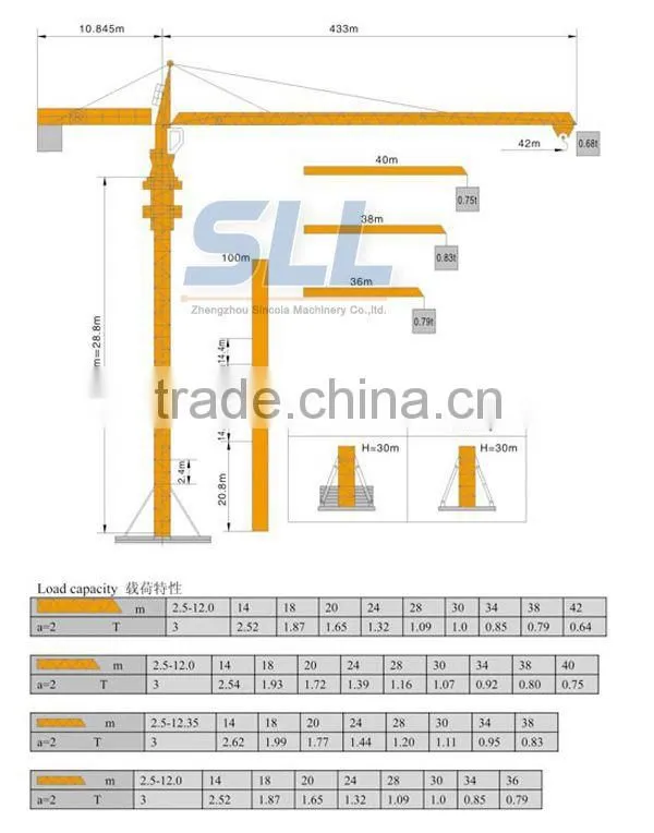 2016 machinery equipment tower crane
