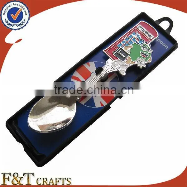 promotional travel sounenir gifts item metal small bulk metal spoons