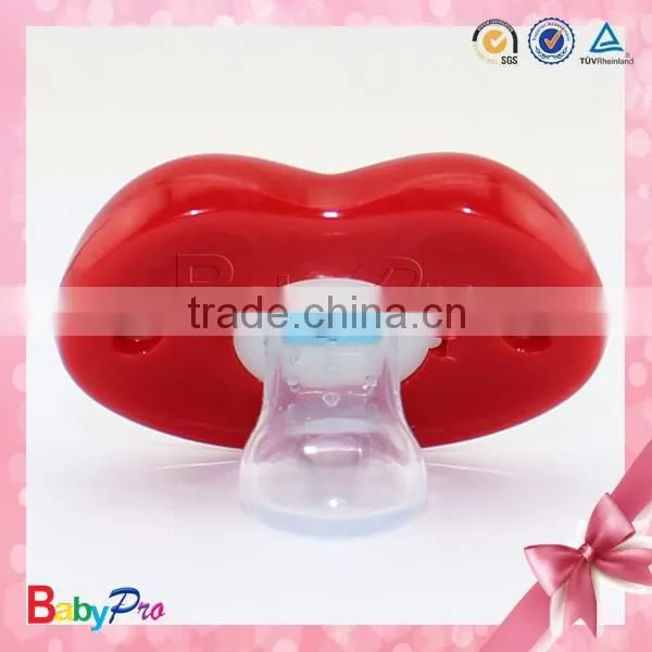 Babypro PN03 China Supplier Wholesale Promotional Plastic Nipple Baby Toys Red Color Non-Toxic Baby Relax Pacifier For Infant