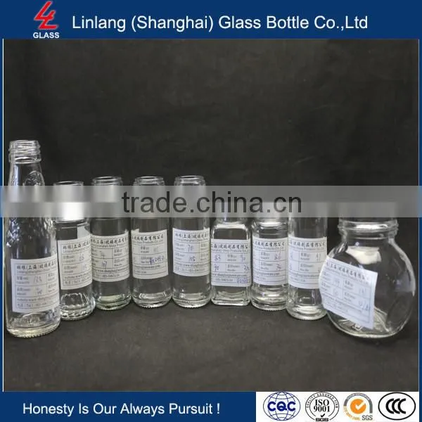 Sauce use and screw cap glass spice jar