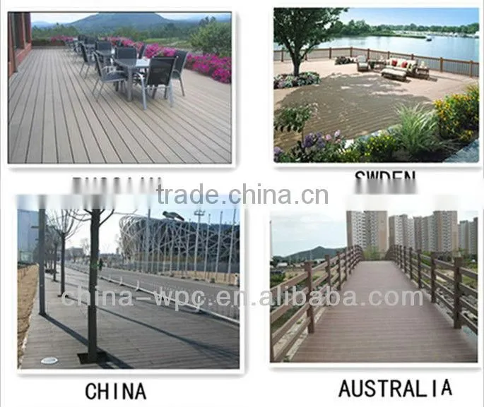Wood outdoor decking
