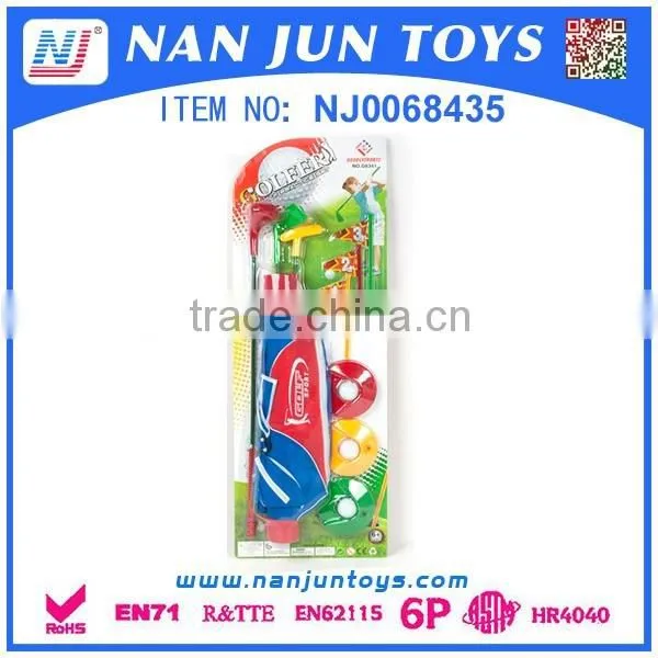 high quality kids plastic sports playing set golf cart toy