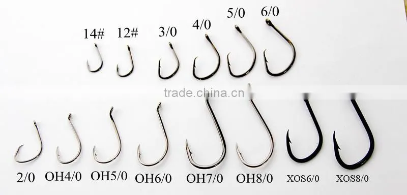 sport circle hook high carbon steel 6/0 500pcs/bag