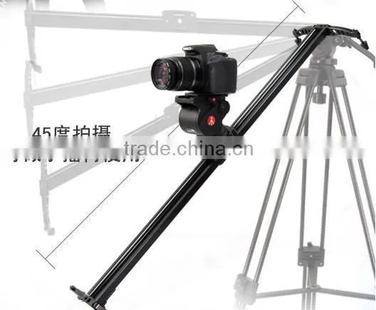 slider rail dolly track for camcorder with panhead