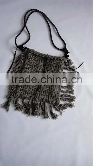 hand knitted ladie's handbag