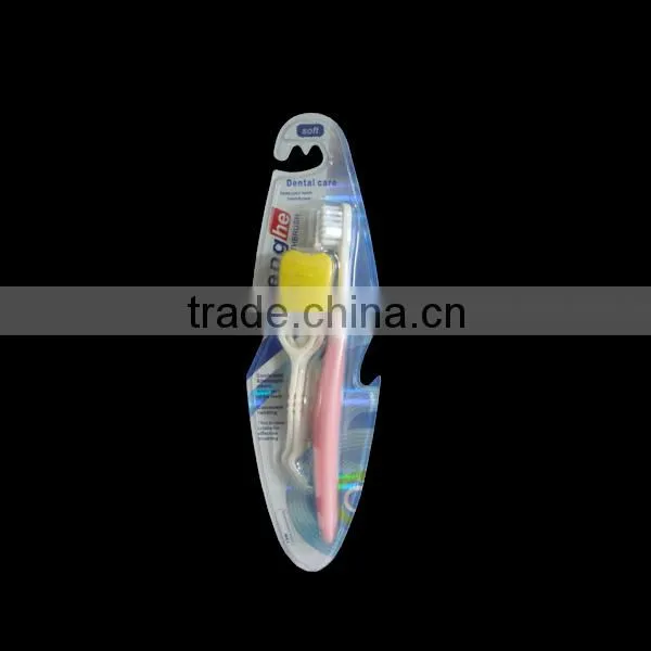 Multiple use toothbrush with dental floss