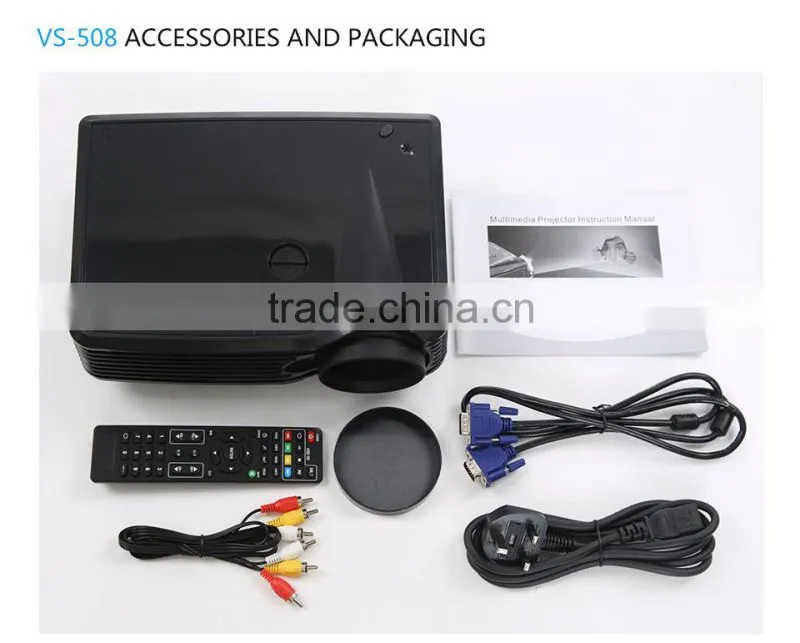 home theater video projector with AV/SD/VGA/USB/HDMI port