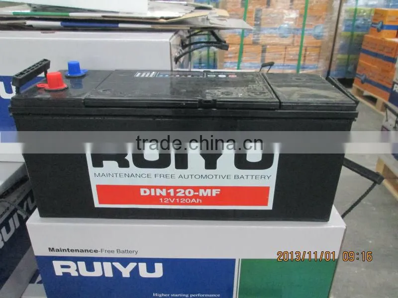 car batteri/ korean batteri / 12 V maintenance free auto battery