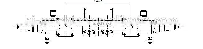 HJ BPW type trailer spare parts bogie low bed bogie suspension