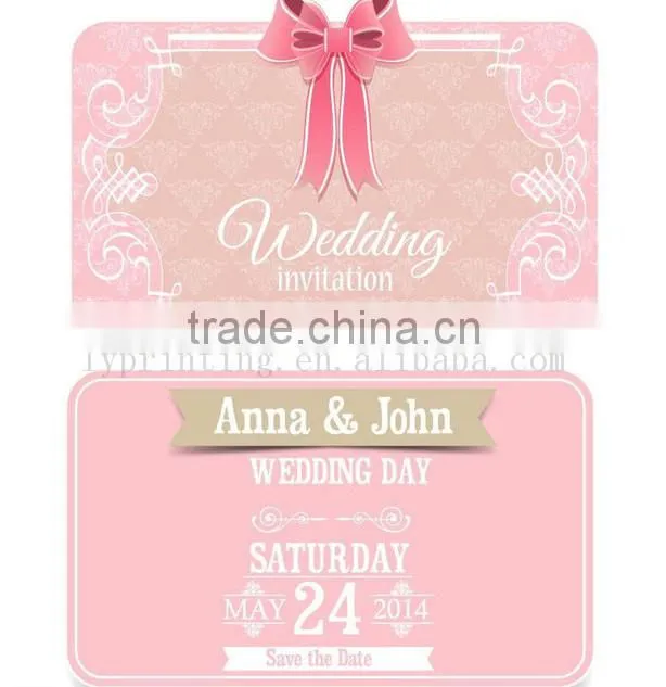 Cheap custom wedding card custom invitation card printing