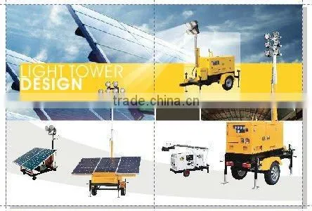 High Lumen solar lighting tower 240w