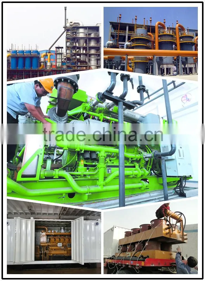 Wood chips Used High efficient CE ISO Siemens Alternator wood gas generator 400KW with syngas power plant