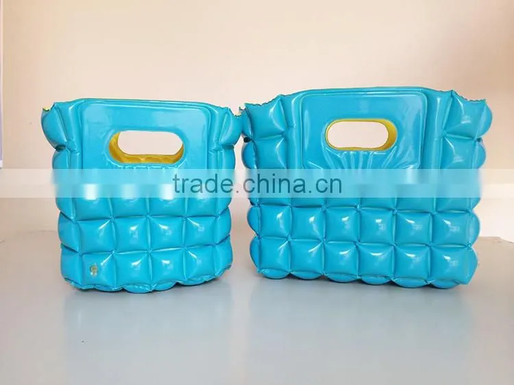 portable lightsome green and yellow inflatable bubble beach bag