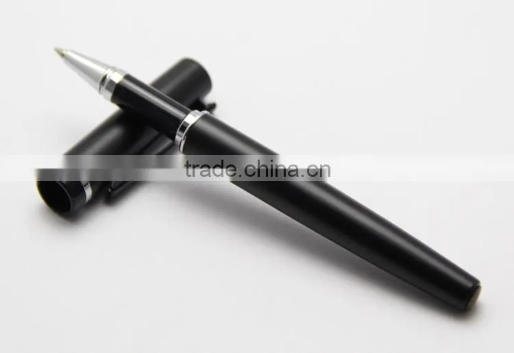 black silver ring roller metal pen
