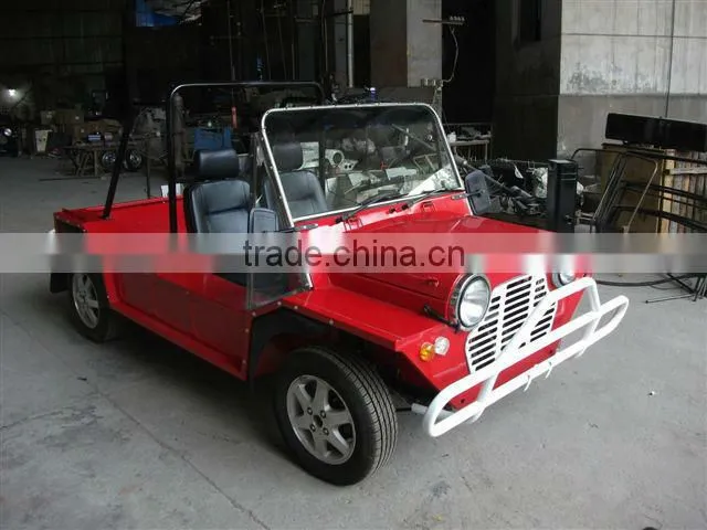 Classic moke style electric battery powered mini car for adults & kids