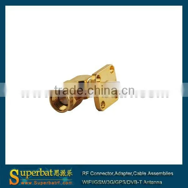 SMA 4 hole panel mount Plug Right angle antenna 12dbi sma antenna